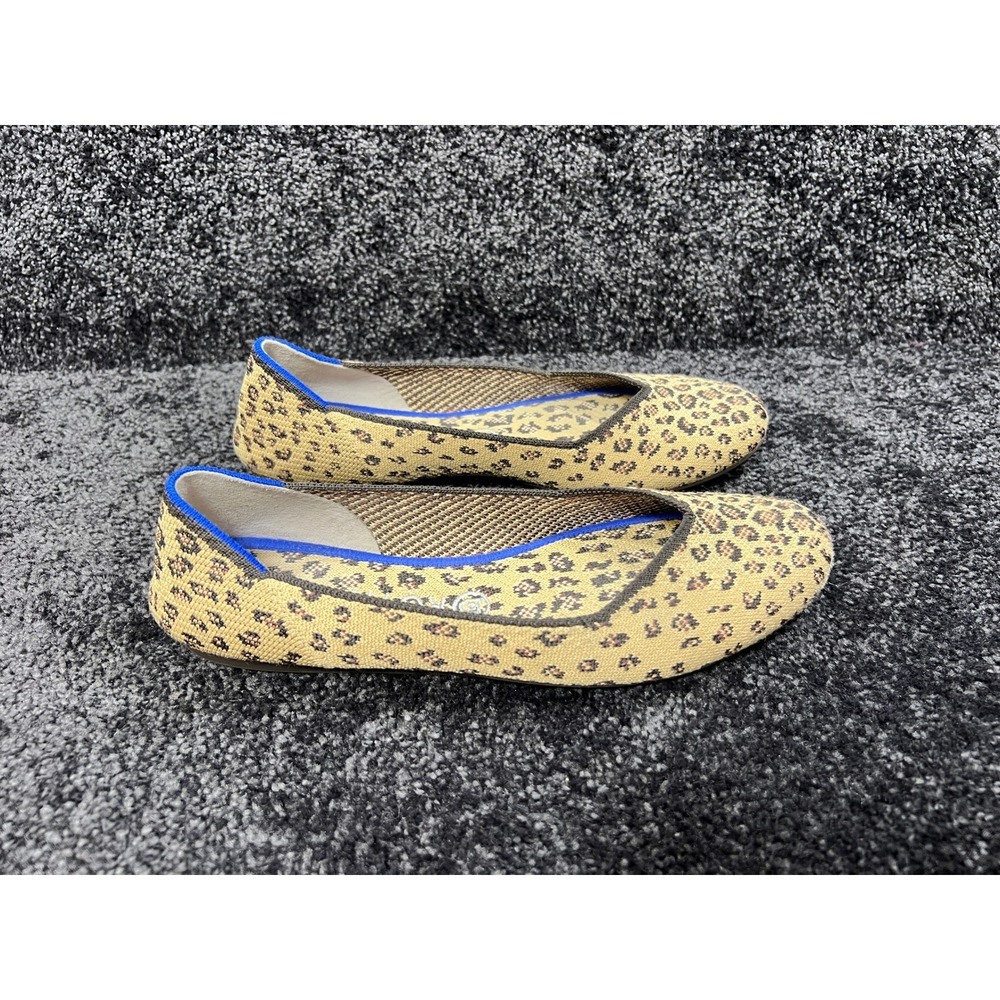 Rothy's The Point Leopard Print Ballet Flats Women's Size 10 - Picture 4 of 8